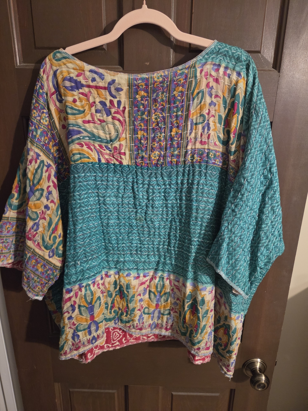 Boho Patchwork Kantha Reversible 4 Tops In One - Picture 2 of 4